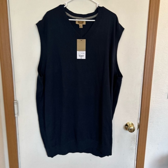Foundry, NWT men's 4XLT blue sweater vest - Picture 1 of 8